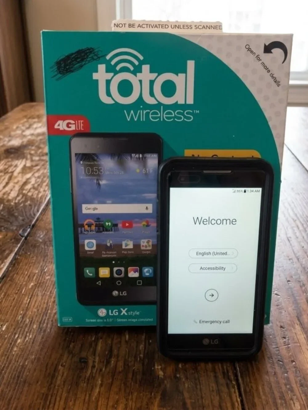 LG X Style 4G LTE Total Wireless 8GB WiFi Touchscreen Cellphone 5.0 Screen